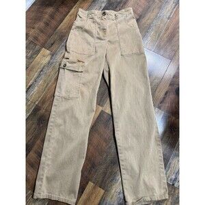 Joie Women Utility Pants Tan Khaki  Straight Leg Super Soft  Size 2